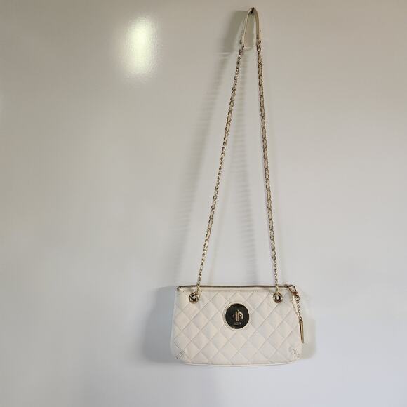 DKNY Handbags - Vintage DKNY Quilted Ivory Leather Bag